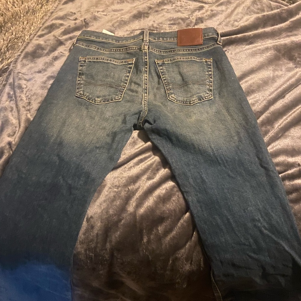 30 by 30 Blue Hollister boot cut jeans